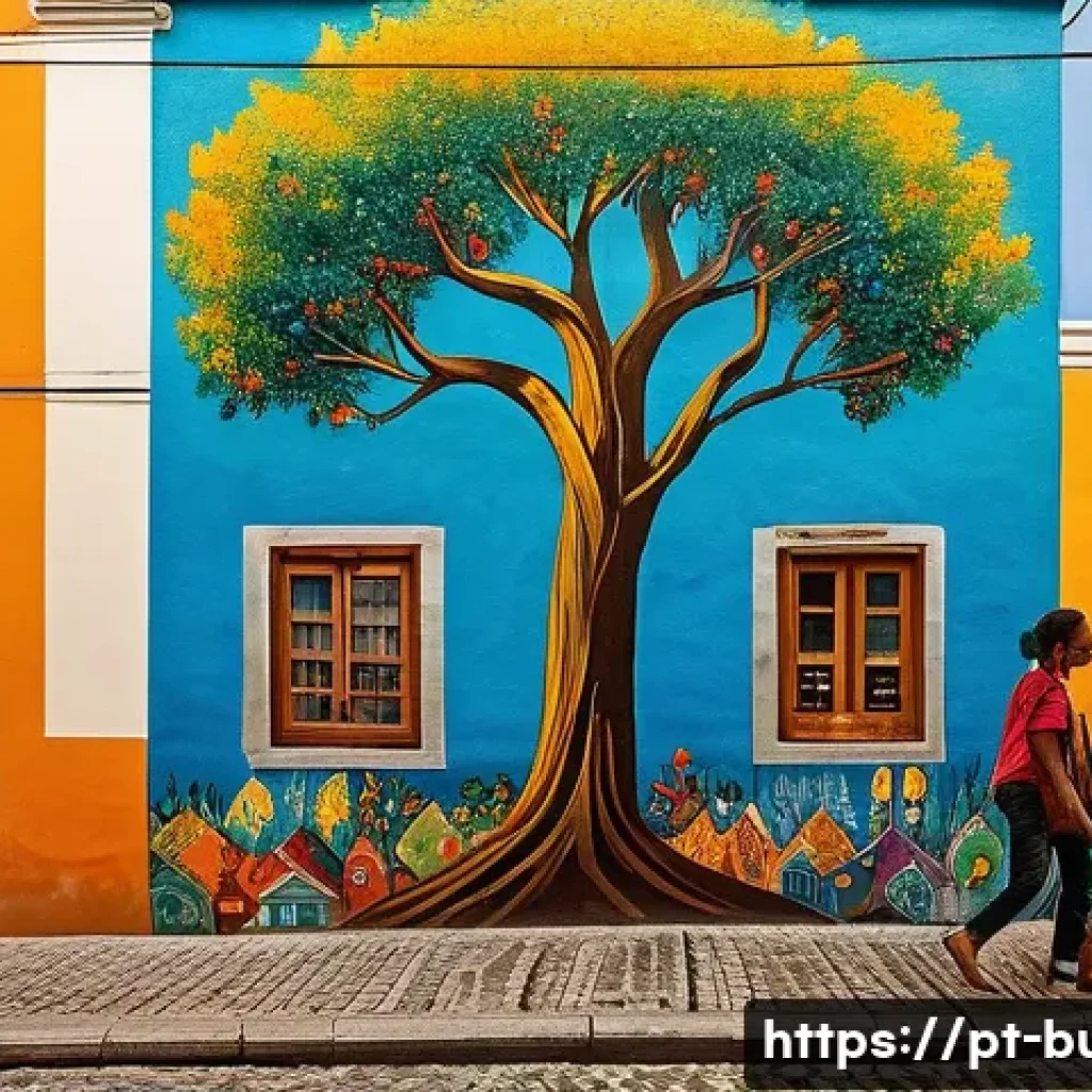 거리공연에 대한 언론의 시각 - **Prompt 1: Urban Canvas of Community Hope**
    "A vibrant, detailed mural adorning a weathered bui...